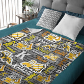 Personalized Custom Name Construction Blanket - Gift for Kids